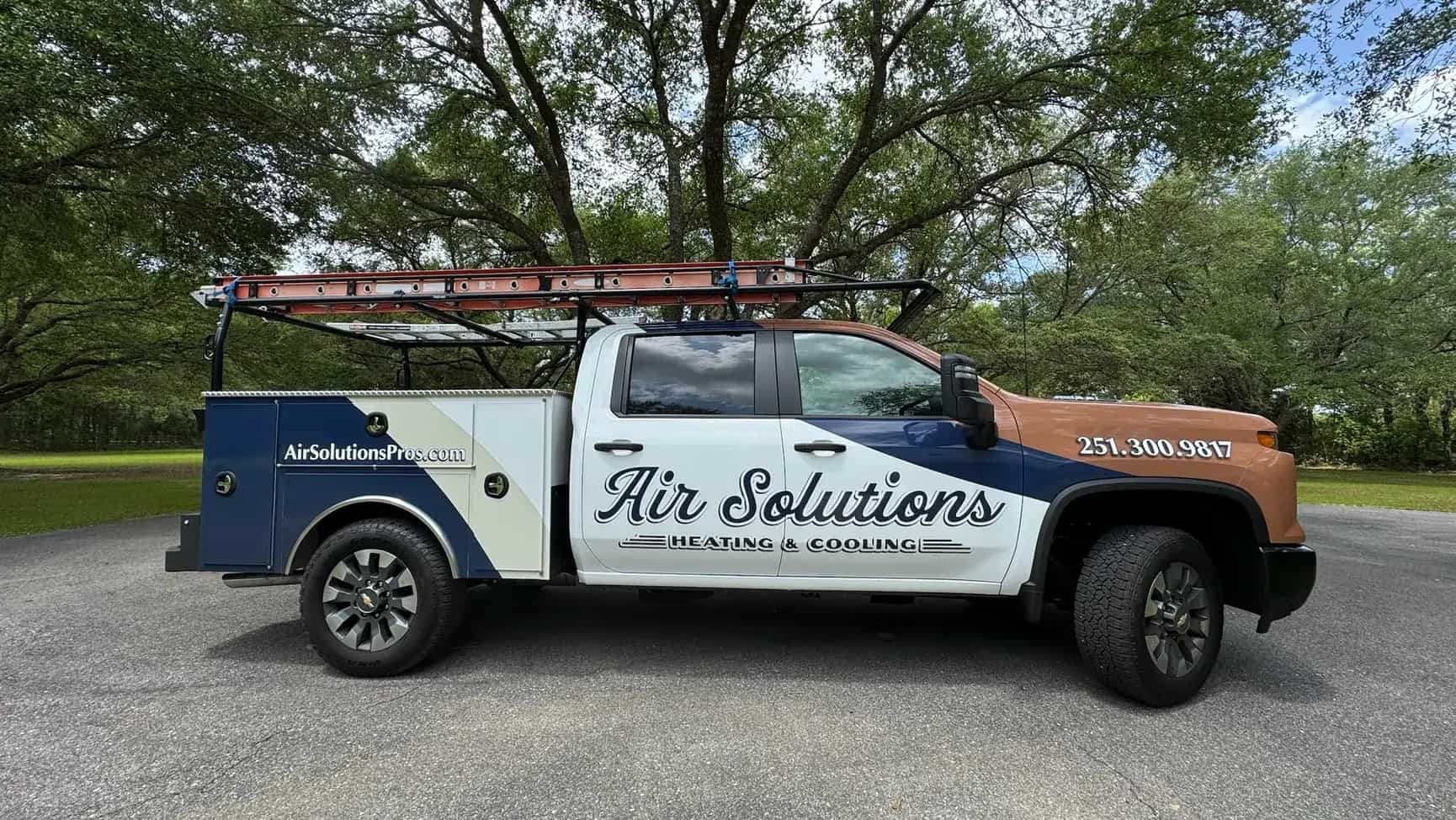 Air Solutions service truck — AC Repair in Fairhope, Alabama.